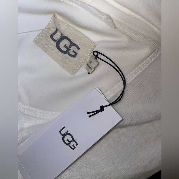 🎉HP🎉New! UGG Double Knit Brushed Fleece Braelyn Il Robe Cream Women's Size XL🤍 - Picture 14 of 16